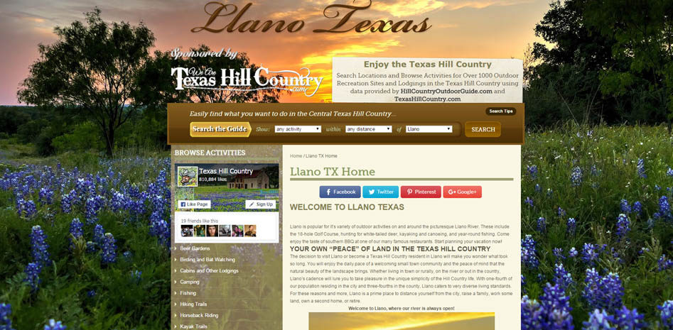 Hill Country City Websites